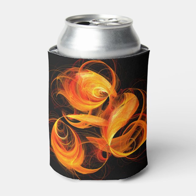 Abstrakte Feuerball-Kunst Dosenkühler (Kanne Vorderseite)