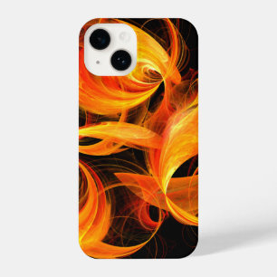 Abstrakte Feuerball-Kunst iPhone 14 Hülle