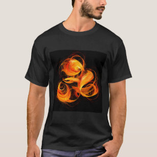 Abstrakte Feuerball-Kunst T-Shirt