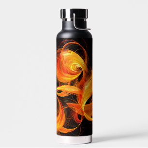 Abstrakte Feuerball-Kunst Trinkflasche