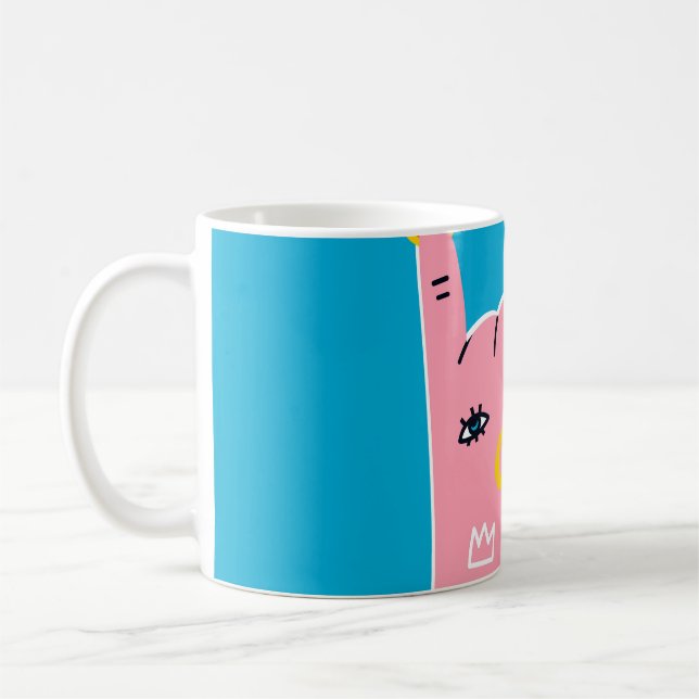 Abstrakte Feuerfinger Kaffeetasse (Links)