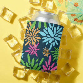 Abstrakte Feuerwerke Blume Cooler Dosenkühler