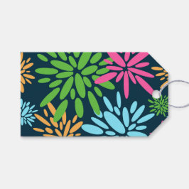 Abstrakte Feuerwerkskörper-Blume - Geschenkmarke Geschenkanhänger