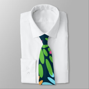 Abstrakte Feuerwerkskörper Blume Neck Tie Krawatte