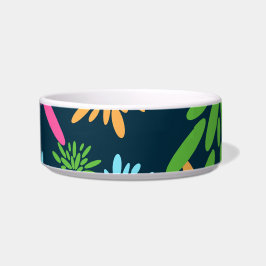 Abstrakte Feuerwerkskörper-Blume Pet Bowl Napf