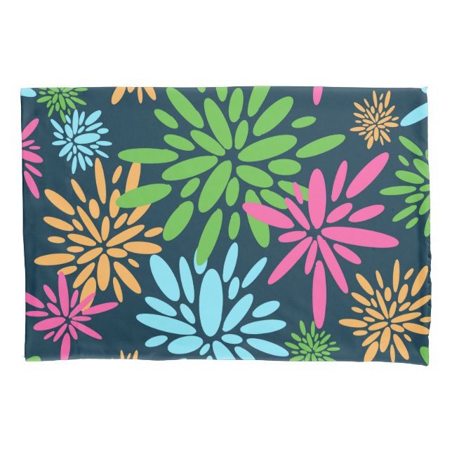 Abstrakte Feuerwerkskörper Blume Pillowcase Kissenbezug (Vorderseite)