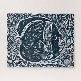Abstrakte Fische | Herausforderung Hard Jigsaw P