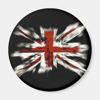 Abstrakte Flagge des Vereinigten Königreichs Magnet