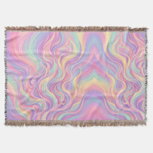 Abstrakte Flamme Feuer Pastell Weiche Decken