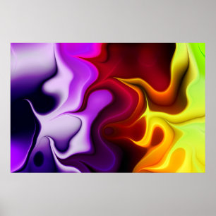 Abstrakte Flammen Poster
