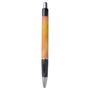 Abstrakte Flammen Wellen Orange Pink Kugelschreiber