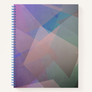 Abstrakte fliegende Partikel   Geometrische Formen Notizbuch
