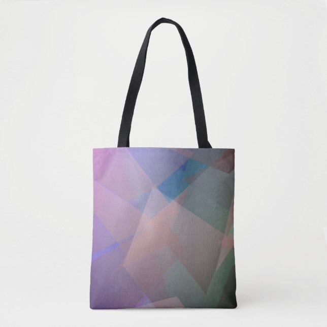 Abstrakte Fliegende Partikel | Geometrische Formen Tasche (Vorderseite)