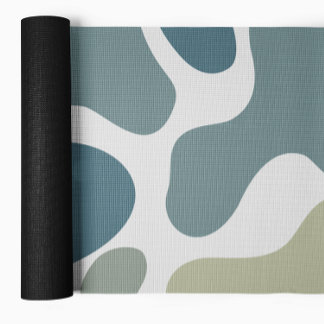 Abstrakte Fließformen Green Yoga Mat Yogamatte