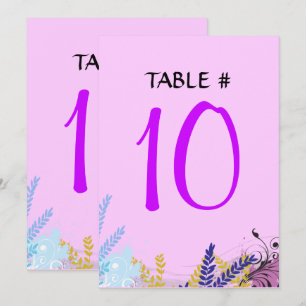 ABSTRAKTE FLORAL BAT Mitzvah Tischkarte Einladung