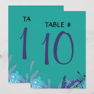 ABSTRAKTE FLORAL BAT Mitzvah Tischkarte Einladung