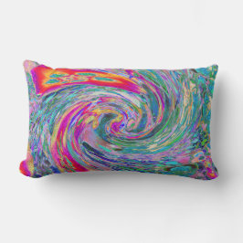 Abstrakte floral Psychedelische Regenbogenwellen Lendenkissen