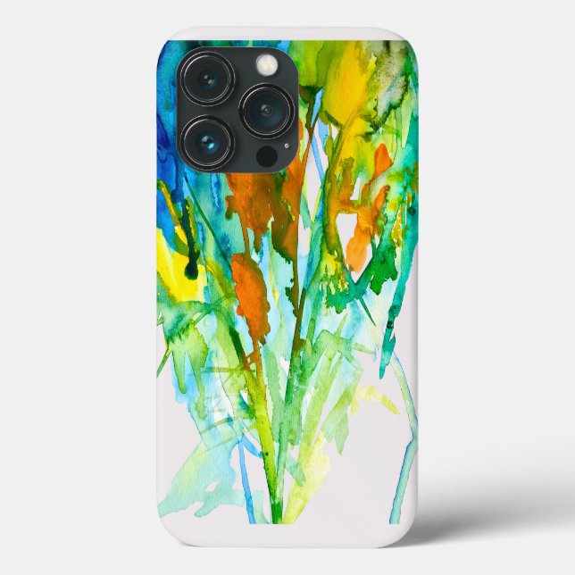 Abstrakte florale Aquarellkunst Case-Mate iPhone Hülle (Rückseite)