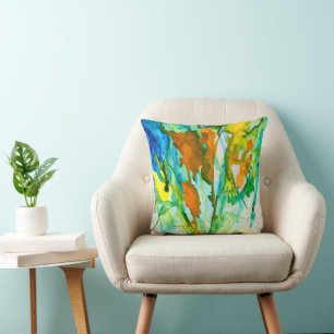 Abstrakte florale Blume Kissen