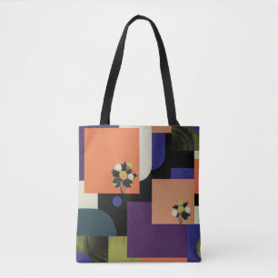 Abstrakte Florale Geometrie Kunst-Tasche Tasche