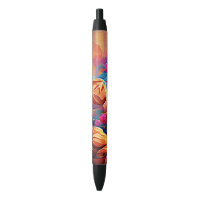 Abstrakte florale Kunst Orange Red Blue Blumen