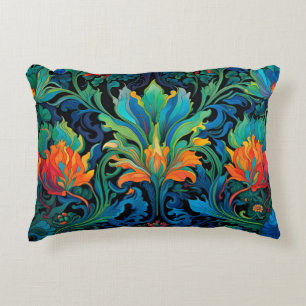 Abstrakte florale Swirl Tapestry kühl lebhaft farb Dekokissen