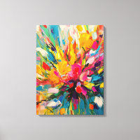 Abstrakte florale Symphonie für Kunst