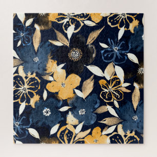 Abstrakte Florals: Farbwiederholtes Muster