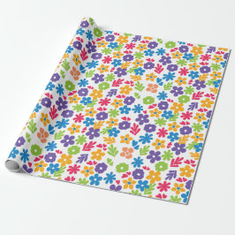 Abstrakte Florals Geschenkpapier