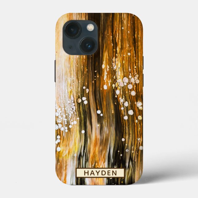 Abstrakte Fluid Art Pour Personalisiert Case-Mate iPhone Hülle (Rückseite)