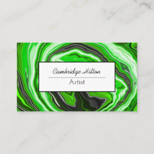 Abstrakte Fluid Art Visitenkarte