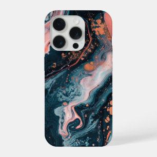 Abstrakte Flüssig-Marmor-Moderne iPhone 15 Pro Hülle