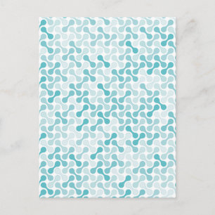 Abstrakte Flüssigkeits-Grafik-Kunst Postkarte