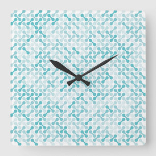 Abstrakte Flüssigkeits-Grafik-Kunst Quadratische Wanduhr