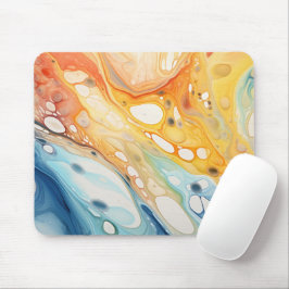 Abstrakte Flüssigkeitsblasen Mousepad