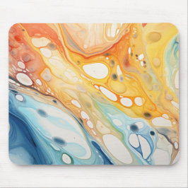 Abstrakte Flüssigkeitsblasen Mousepad