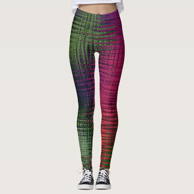 Abstrakte Flüssigtextur Eisglas Kristall gefroren  Leggings (Vorderseite)