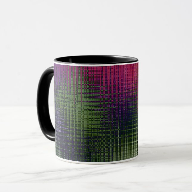 Abstrakte Flüssigtextur Eisglas Kristall gefroren  Tasse (Vorderseite Links)