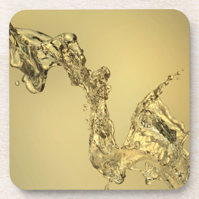 Abstrakte Form gebildet durch das Spritzen des Untersetzer (Vorderseite)