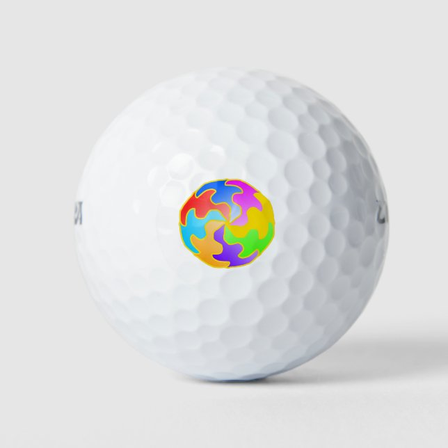 Abstrakte Form Golfball (Vorderseite)