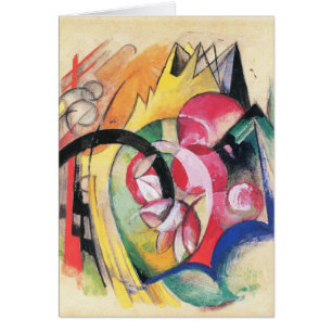 Abstrakte Formen (auch Farbige Blumen) von Franz M