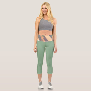 Abstrakte Formen Capri Leggings
