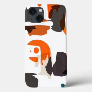 Abstrakte Formen in Retrofarben iPhone 13 Hülle