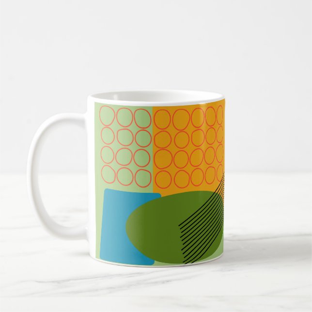 Abstrakte Formen Kaffeetasse (Links)