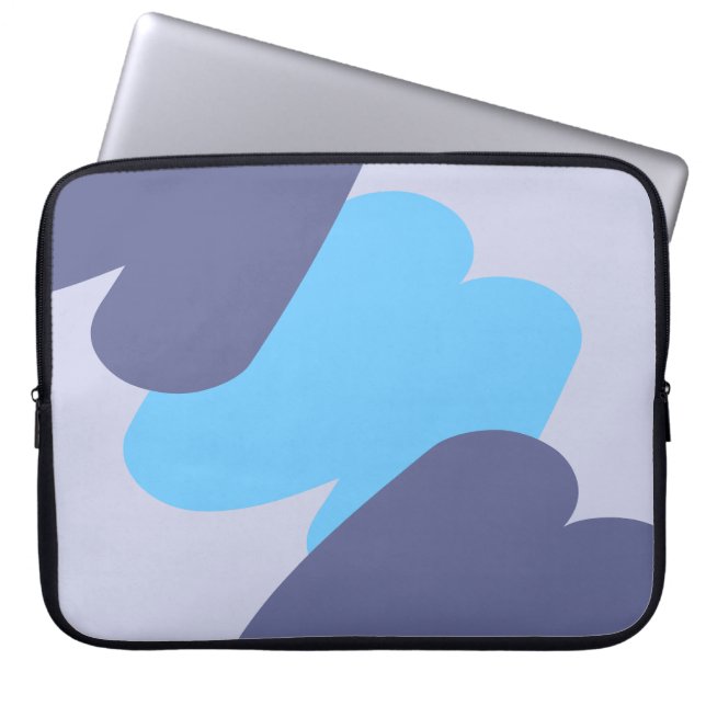 Abstrakte Formen Laptopschutzhülle (Vorderseite)