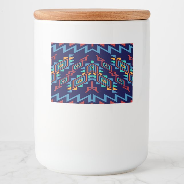 Abstrakte Formen Lebensmitteletikett (Vorderseite)