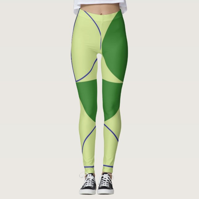 abstrakte Formen Leggings (Vorderseite)