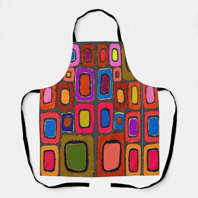 Abstrakte Formen, Matisse-Stil, Hinzufügen von Tex Schürze (Vorderseite)