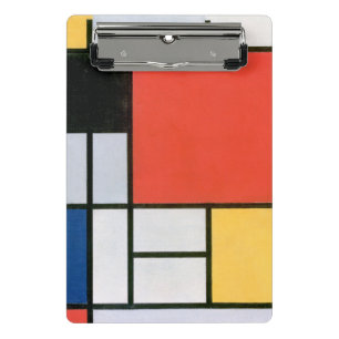 Abstrakte Formen Mondrian Mini Klemmbrett