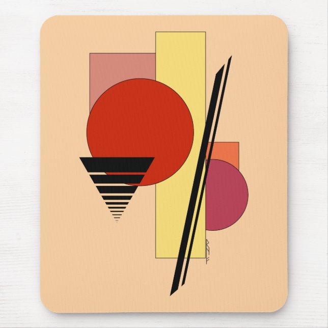 Abstrakte Formen Mousepad (Vorne)